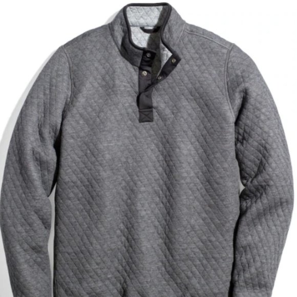 Marine Layer Other - Marine Layer Corbet Reversible Pullover in Charcoal/Heather Grey - Size L NWT